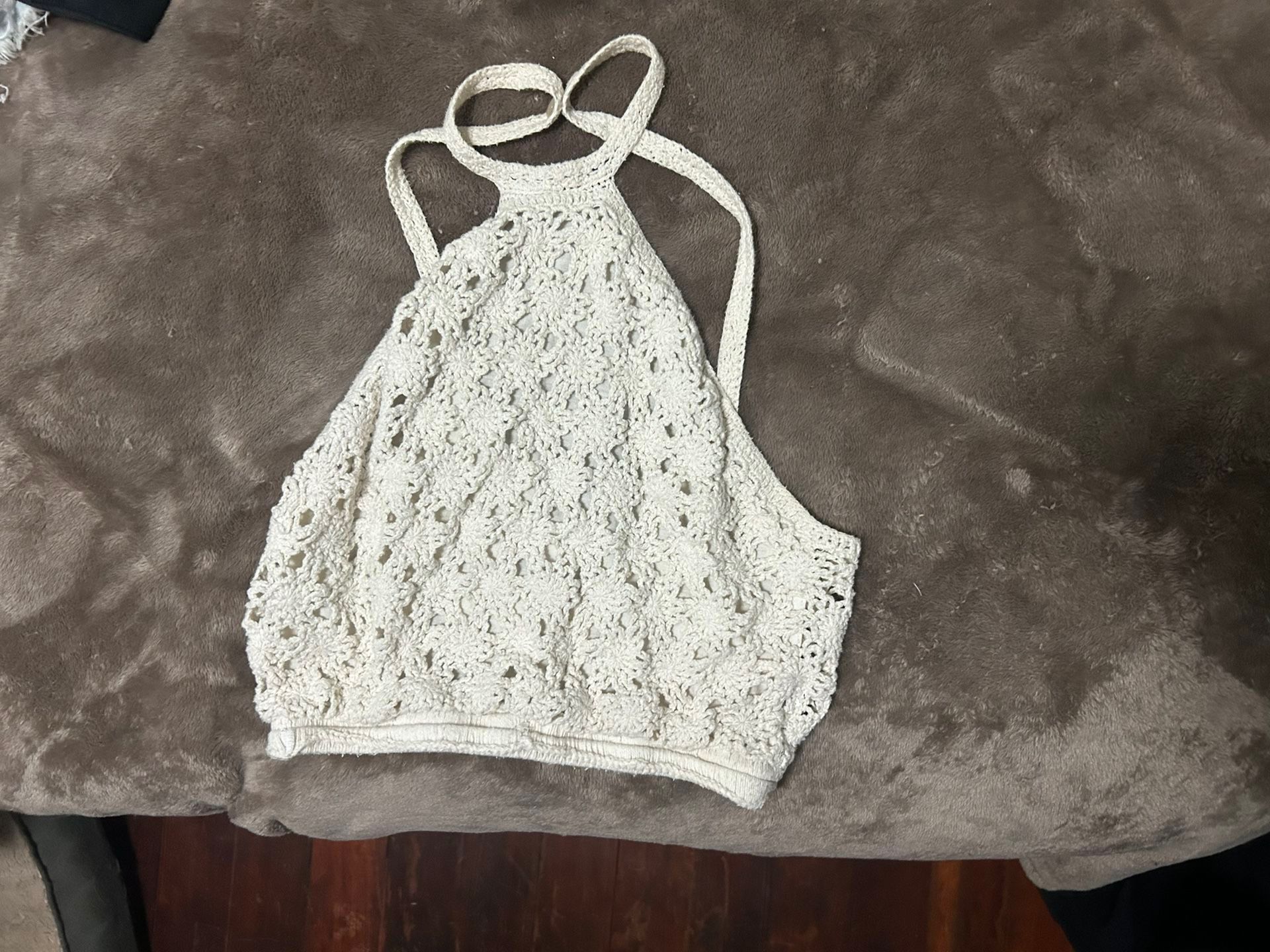 Forever 21 Crochet Halter Top