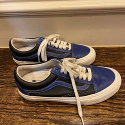 Vans leather shoes. Men size 7/Women size 8.5