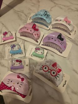 Hello kitty hair clips