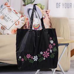 Brand New Vibrant Floral Print Foldable Shopping Bag