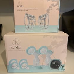 Zomee Z2 Double Electric Breast Pump + Hands-Free Collection Cups