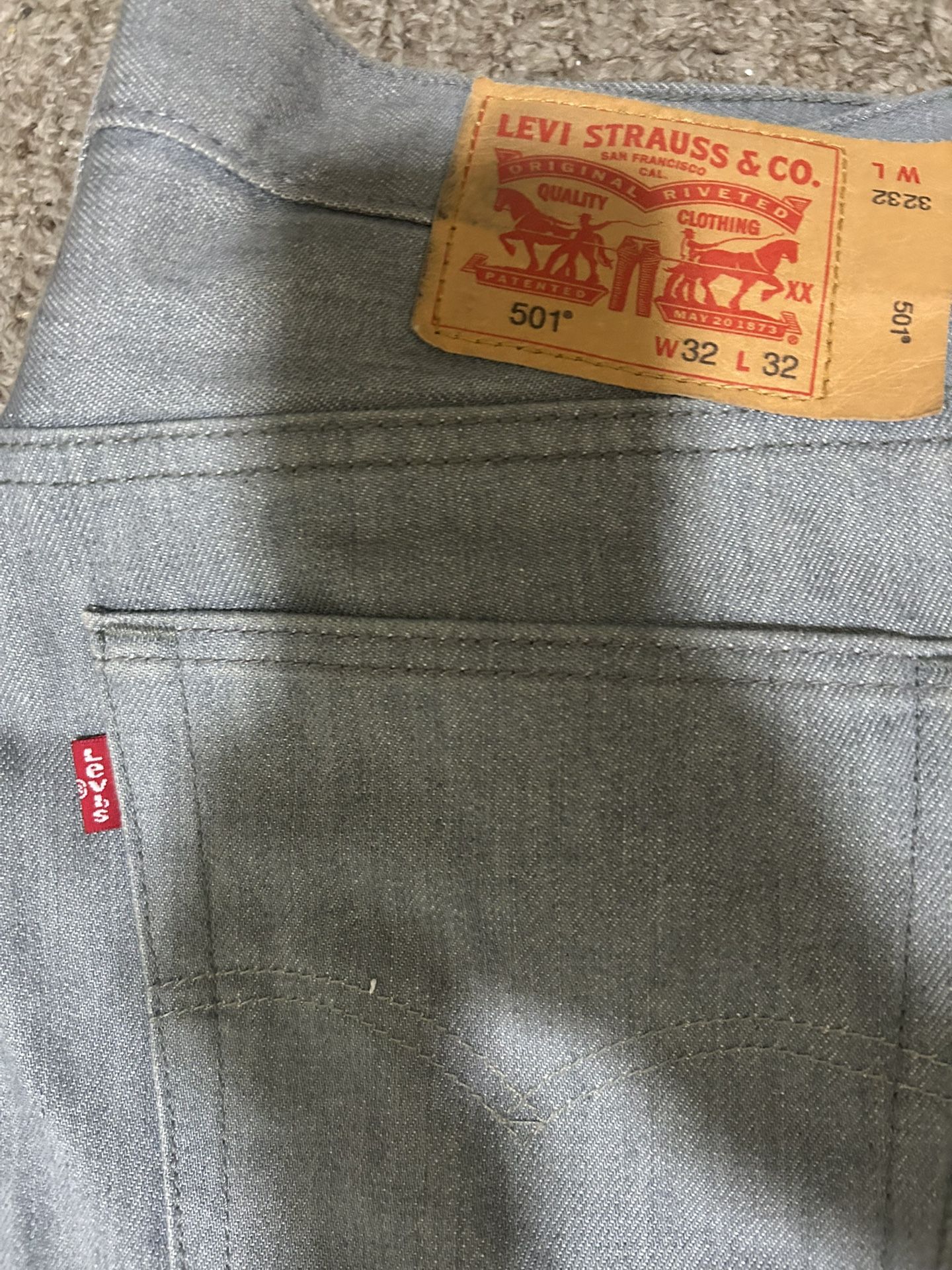 Levi’s 501 Jeans - Gray, Size 32x32 - Classic Fit