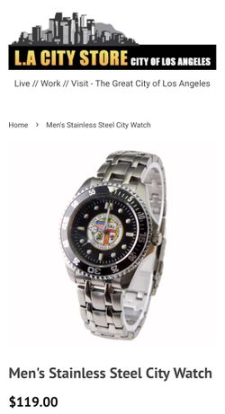 Men’s stainless steel LA watch