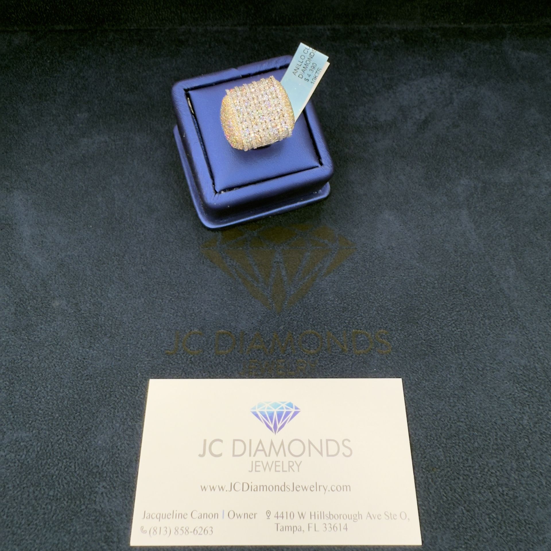 Ring Men 10k Gold Diamonds Real Big Real