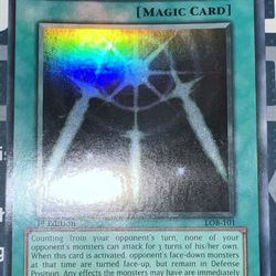 Yu-Gi-Oh! Swords of Revealing Light LOB-101 1st Super Rare HEAVY HOLO BLEED LP/NM