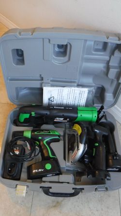 Kawasaki Green Series Cordless Combo Tool Kit — 4-Pc., 19.2 Volt