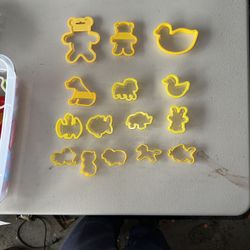 Fifteen Various Cookie Cutters