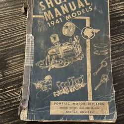 1941 Original Pontiac Shop Manual 