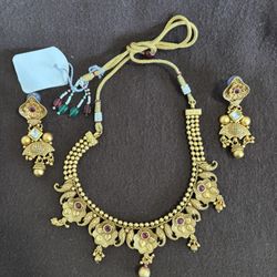 New Artificial Set- Necklace And Ear Rings