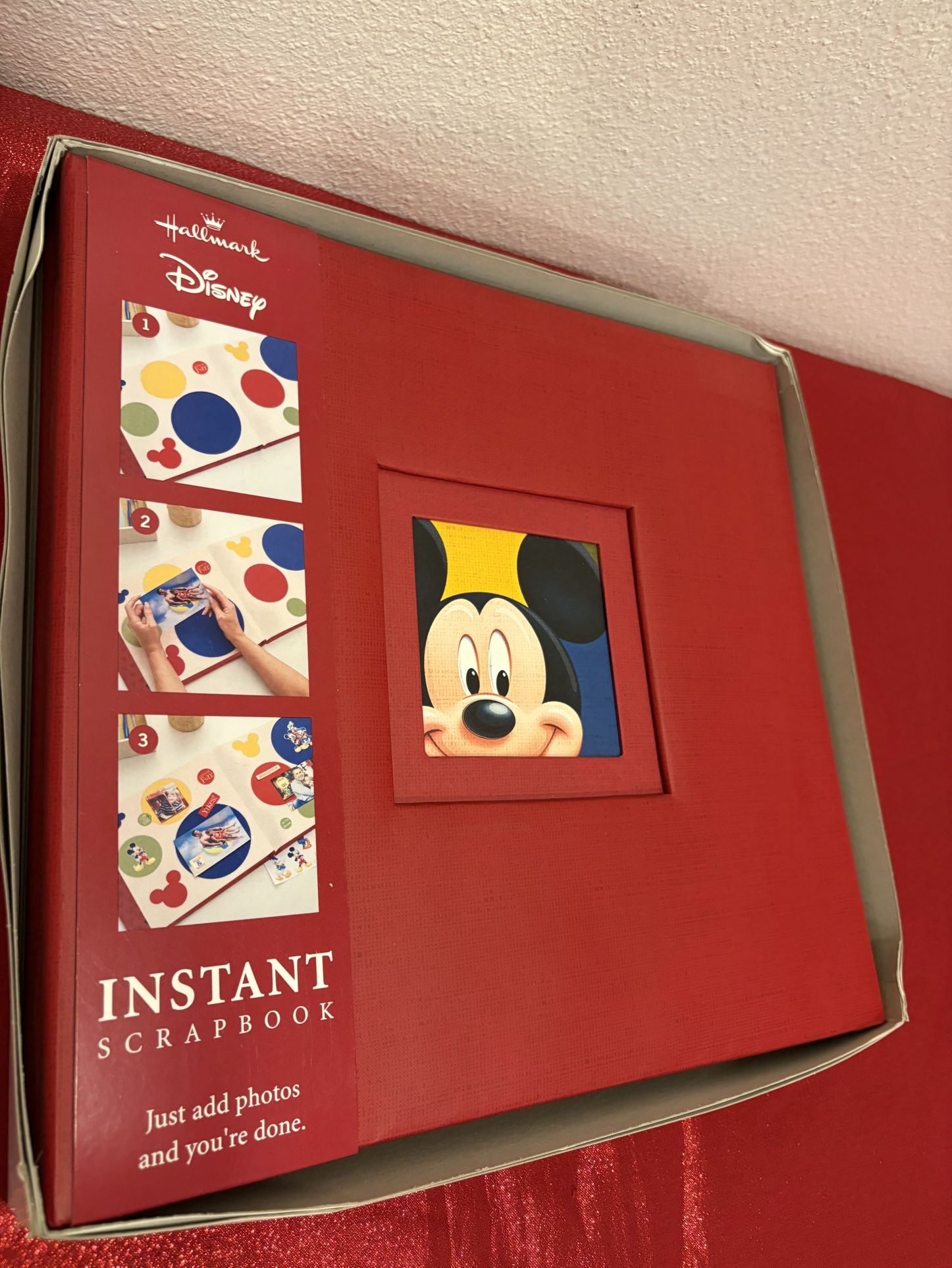 Disney Mickey Mouse Hallmark Instant Scrapbook Kit - Disneyland - Brand New 