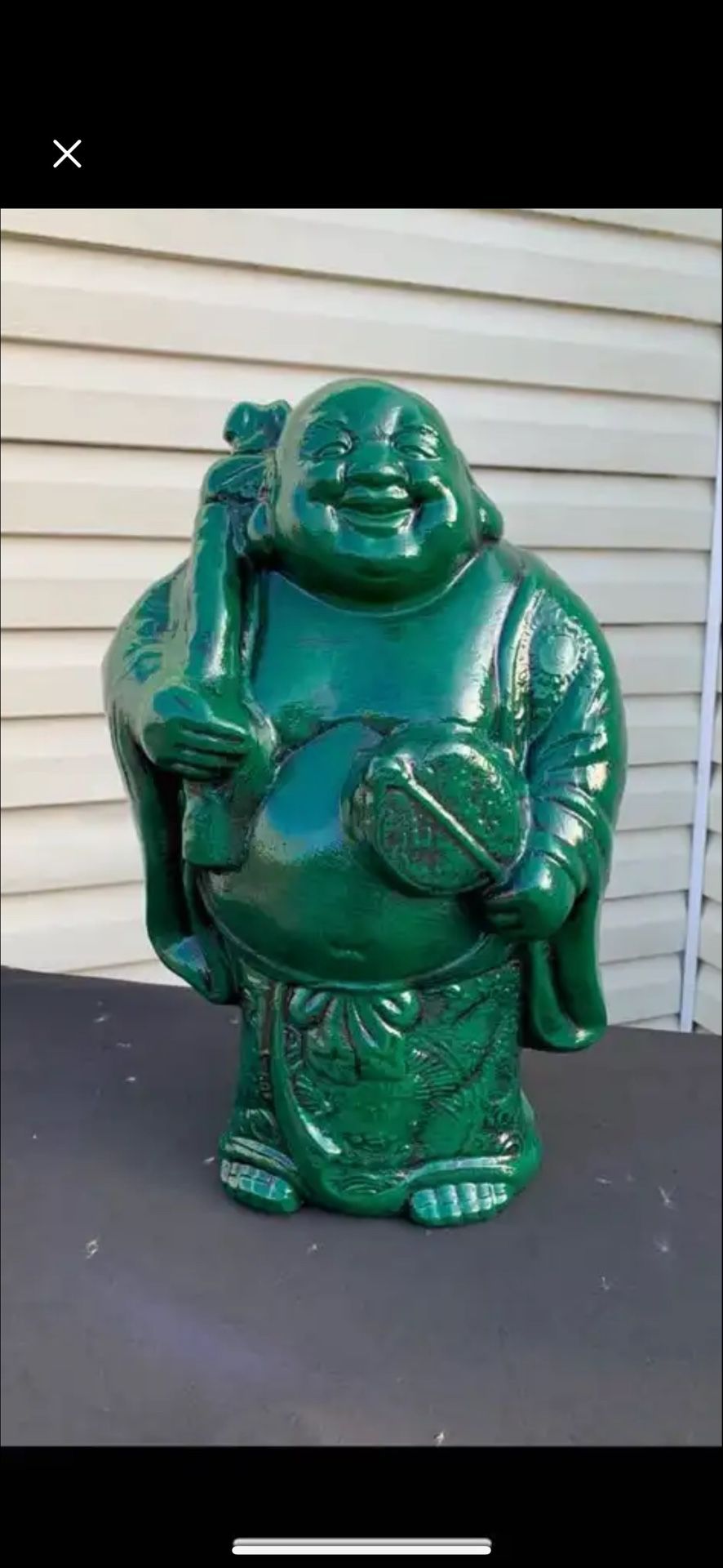 The Green Buddha Statue