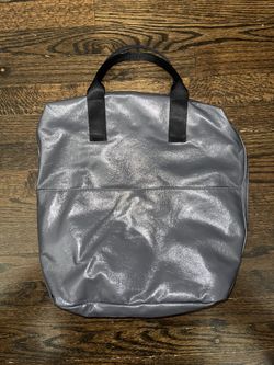 Fabletics Silver Synthetic Leather Women’s Backpack