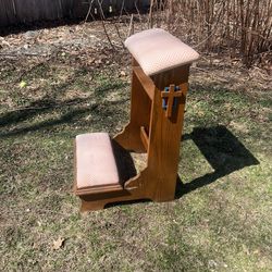 antique prayer bench
