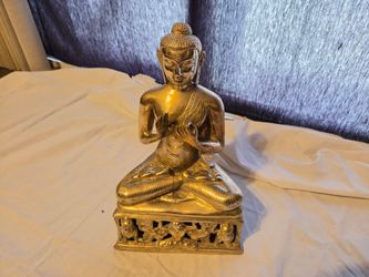 Vintage Brass Buddah Statue