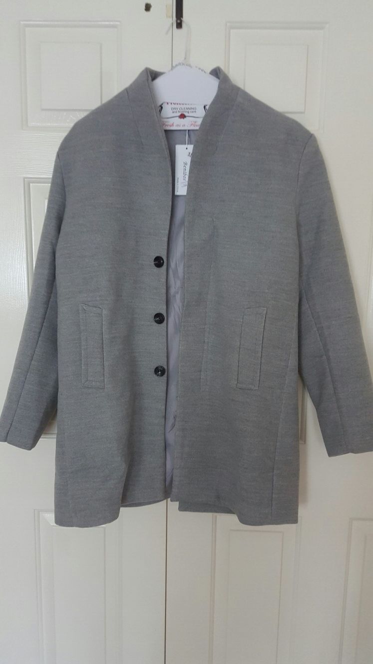 Long trendy jacket black for man