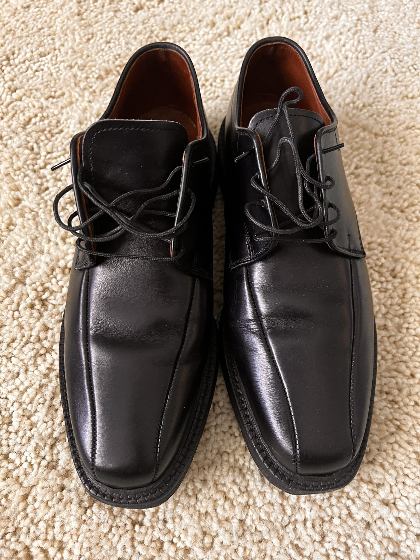 Men's Allen Edmunds Leather Shoes Warren Size 8.5D Black