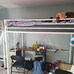 Ikalido - Metal Loft Twin Size Bed
