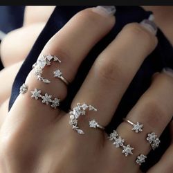 Flower Knuckle Wedding Finger Rings  *See My Other 800 items*