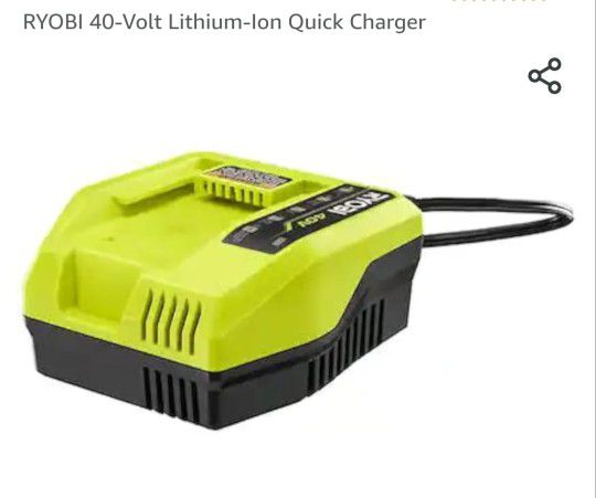 New Ryobi 40v Rapid Charging Fast Battery Charger OP406