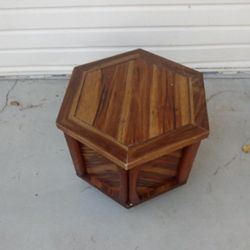 Wood Night Stand With Storage 