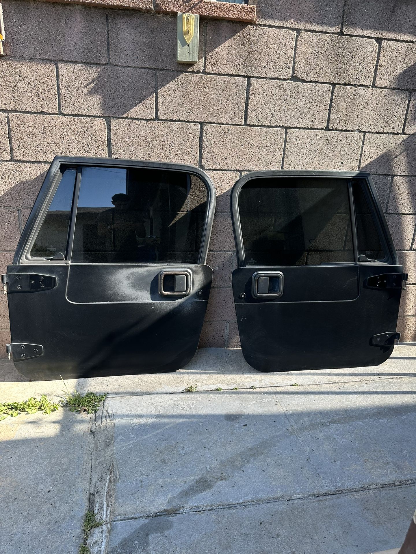 Jeep Wrangler YJ Cj7 Full Doors Black Oem 81-95 Complete