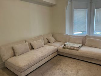 Tan Colored Caleigh Wayfair Couch Sectional
