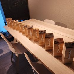 Table Numbers 1-13