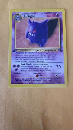 Gengar 1999 1st edition non holo