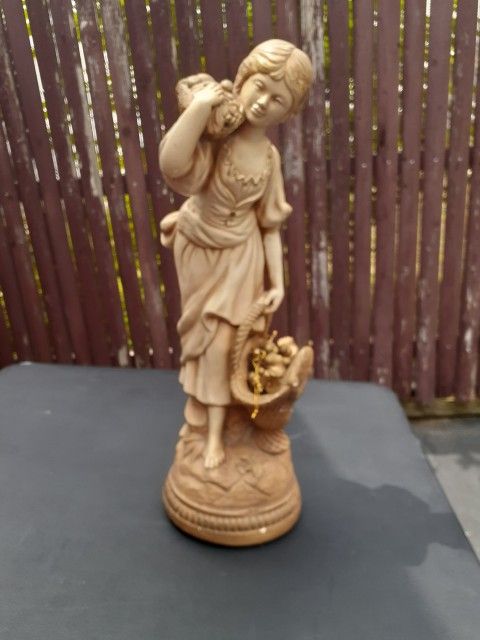 Chalkware Marwal Planter Lady Statue