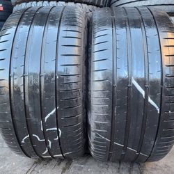 2 USED TIRES PIRELLI 285/40/19