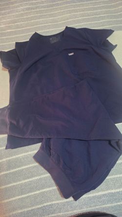 Figs Navy Blue Scrub Set - 3x