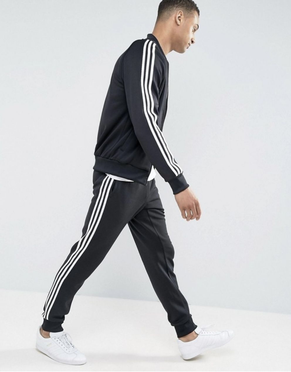 Mens Adidas Originals Superstar Track Jacket BK5921 & Cuffed Track Pants AJ6960