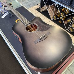 Ibanez Advanced Acoustic AAD50CE Transparent Charcoal Burst Grand Dreadnaught Acoustic Electric Guitar NEW!