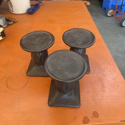 3 Ceramic Little Stand 4 Inch Tall And 3 And Half Wide 