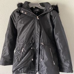 Small Black Fashion Nova Raincoat