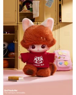 Newa unopened DIMOO WORLD × PIXAR Series - Vinyl Plush Pendant Blind Box “Red Panda Mei”