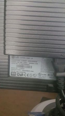 20 inch LG HD wide screen monitor