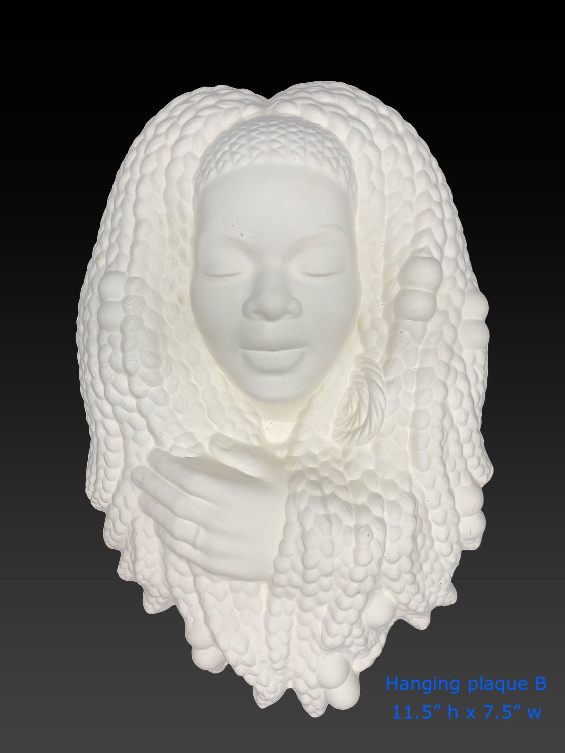 Ready To Paint Ceramic Plaque (woman)