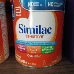 (8 Cans) Similac Sensitive Baby Formula 120$