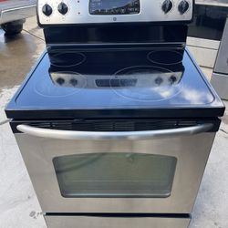 GE Electric Stove Stainless Steel