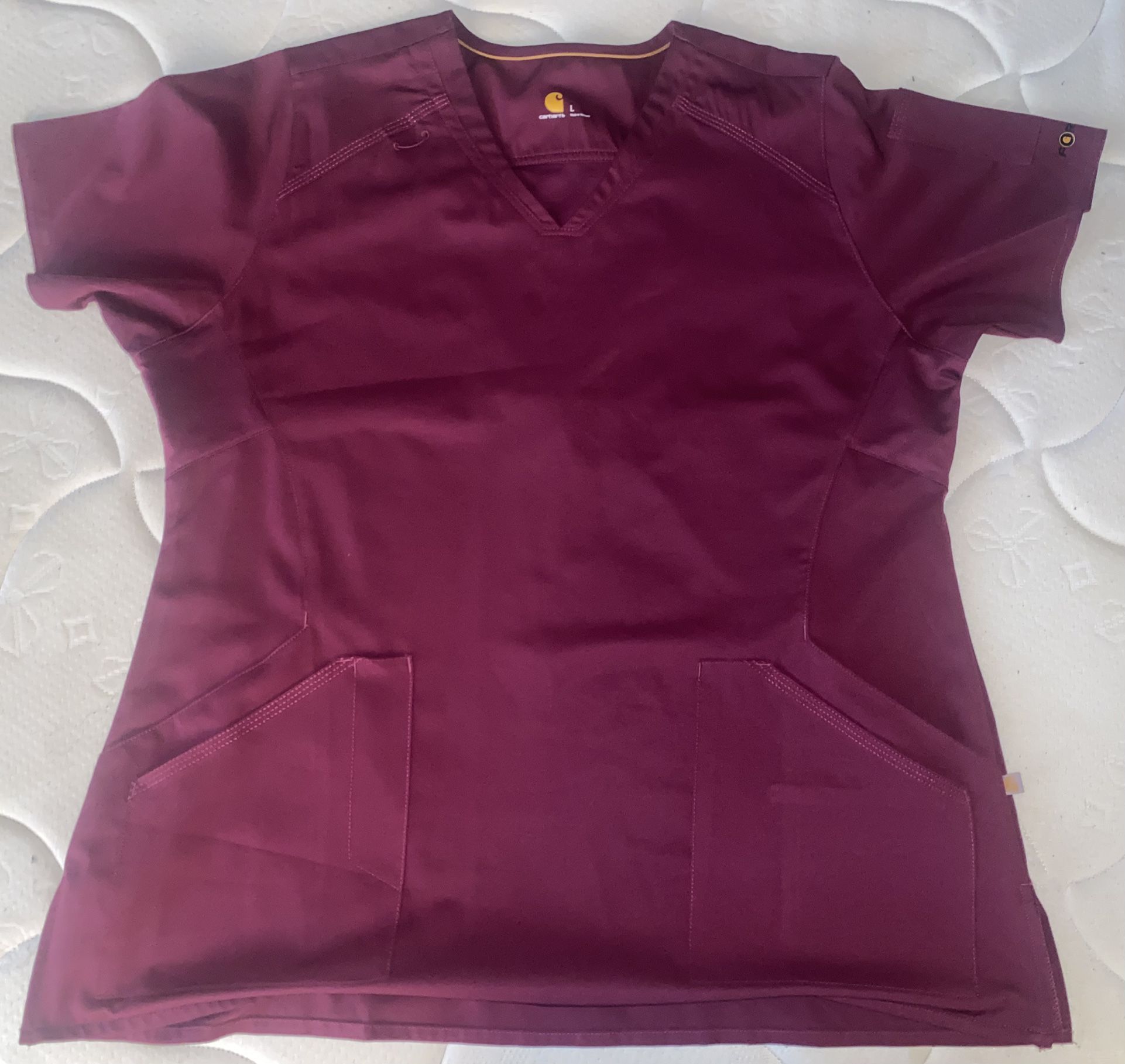 Womens Carhartt Burgundy Scrubs 