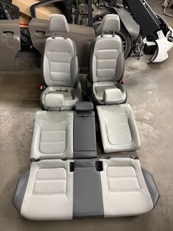 Car Interior Seat Set Gray Leather VW jetta 2013