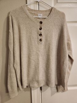Womens beige sweater