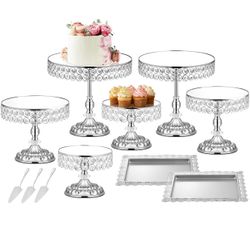 Desert postres Stands Silver Cake Stand Cupcakes Stand