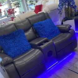 Sofá y Loveseat Reclinable Eléctrico