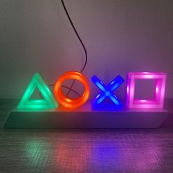 PlayStation Logo Icons Lights 