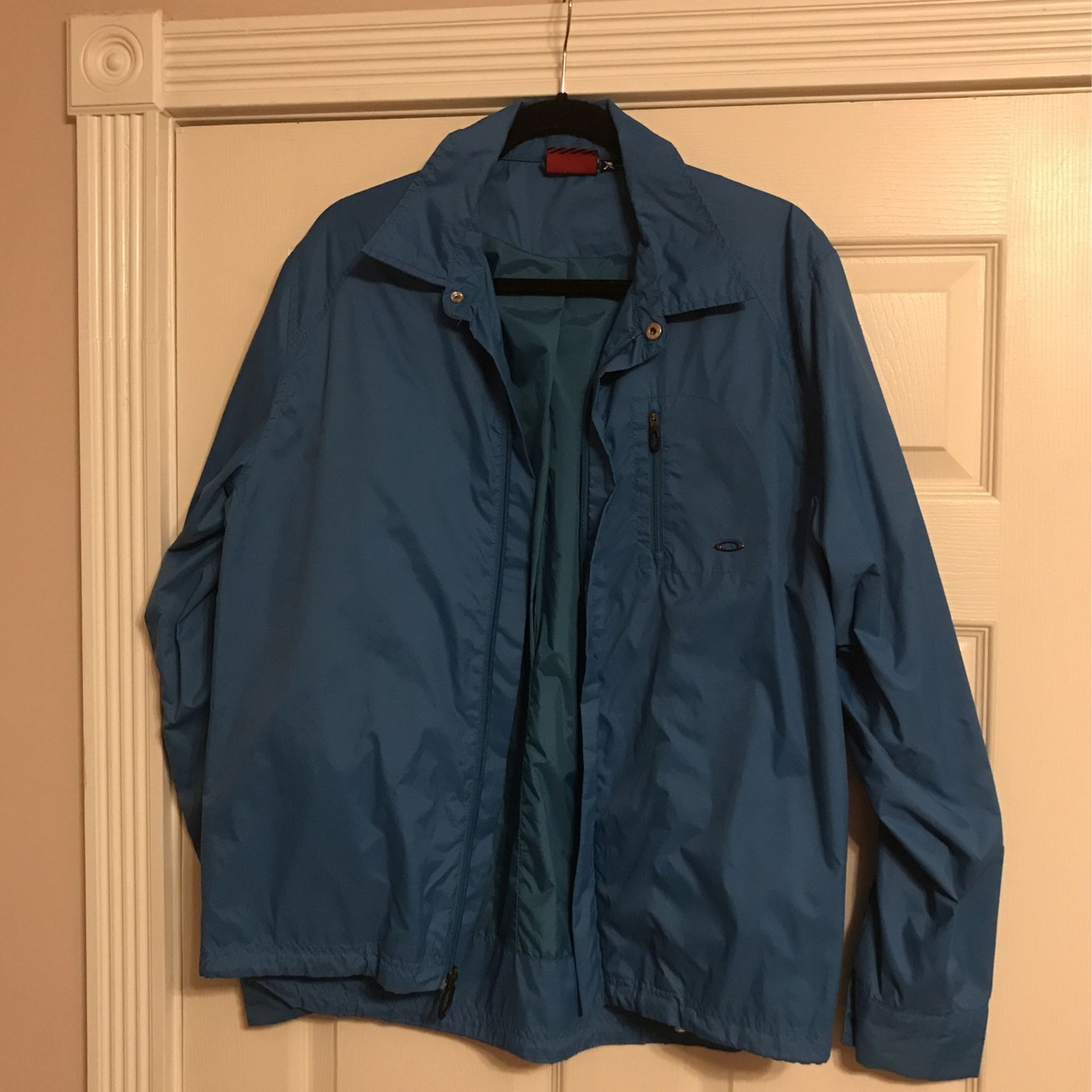 Oakley Rain Jacket Size S Blue Color