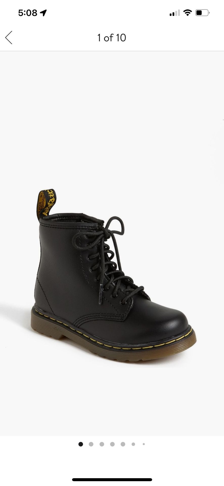 Dr. Martens Little Kids Boots Size 5
