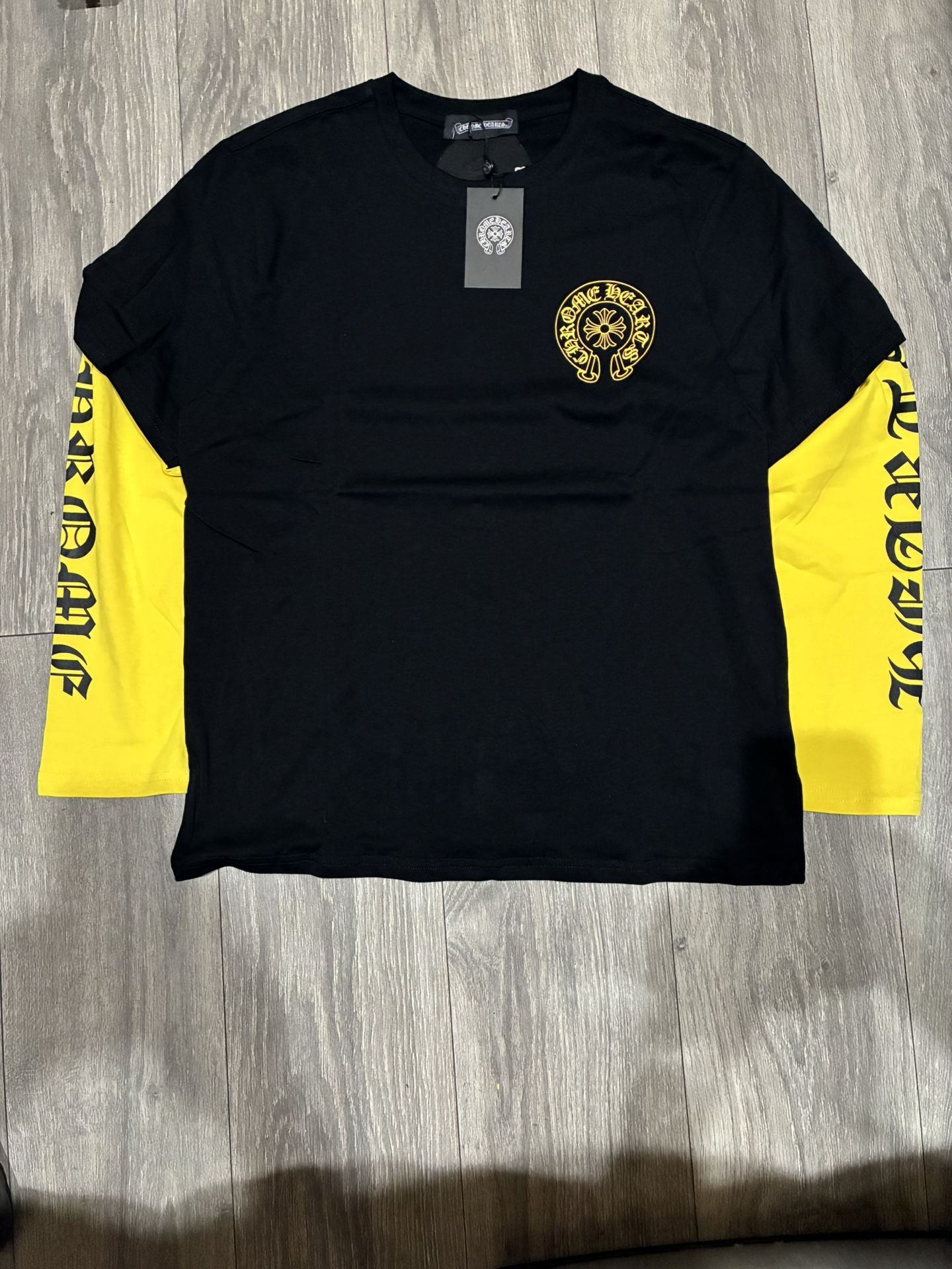 Chrome Hearts black and yellow long sleeve