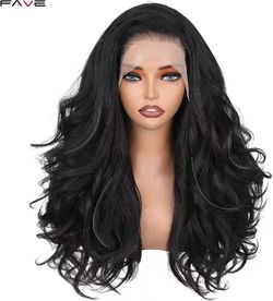 Brand new 13x6 Synthetic Lace Front Wig Glueless HD Lace Yaki Curly Wig for Black Women 22 Inch